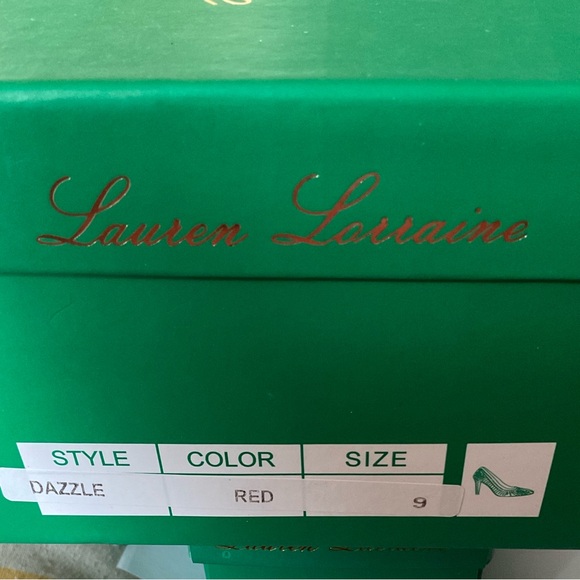 Lauren Lorraine Red Dazzled Pumps. SIZE 9. New in box. - Picture 9 of 9